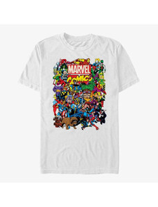 Pánske tričko Merch Marvel Avengers Classic - Entire Cast Unisex T-Shirt White