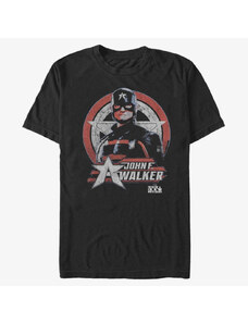 Pánske tričko Merch Marvel The Falcon and the Winter Soldier - Walker Cptn Ranger Unisex T-Shirt Black