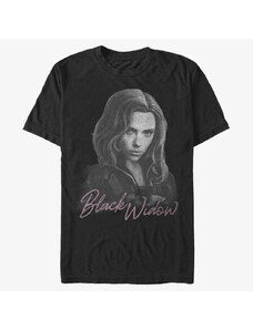 Pánske tričko Merch Marvel Black Widow - Black Widow Mono Unisex T-Shirt Black