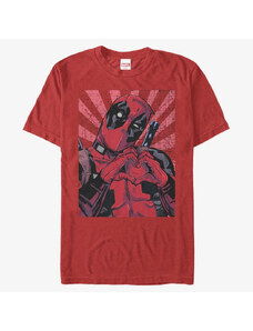 Pánske tričko Merch Marvel Deadpool - Close Heart Pool Unisex T-Shirt Red