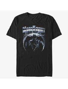 Pánske tričko Merch Marvel Moon Knight - MOON KNIGHT DARK RAIN Unisex T-Shirt Black