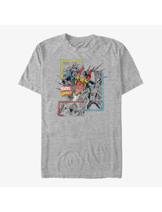 Pánske tričko Merch Marvel Avengers Classic - Broken Panels Unisex T-Shirt Heather Grey