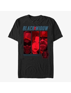 Pánske tričko Merch Marvel Black Widow: Movie - Three Shot Unisex T-Shirt Black