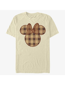 Pánske tričko Merch Disney Classic Mickey - Fall Plaid Minnie Unisex T-Shirt Natural