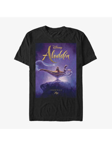 Pánske tričko Merch Disney Aladdin: Live Action - Aladdin Live Action Cover Unisex T-Shirt Black