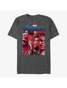 Pánske tričko Merch Marvel Avengers: Endgame - Four Strong Unisex T-Shirt Dark Heather Grey
