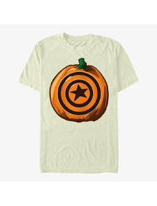 Pánske tričko Merch Marvel Avengers Classic - Captain Pumpkin Unisex T-Shirt Natural