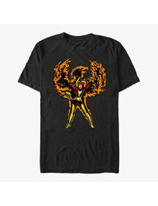 Pánske tričko Merch Marvel X-Men - Phoenix Rises Unisex T-Shirt Black