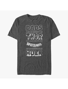 Pánske tričko Merch Marvel Avengers Classic - Marvel Dads Unisex T-Shirt Dark Heather Grey