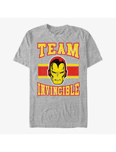 Pánske tričko Merch Marvel Avengers Classic - Team Invincible Unisex T-Shirt Heather Grey