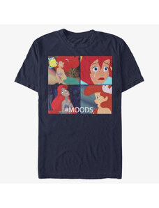 Pánske tričko Merch Disney The Little Mermaid - Ariel Moods Unisex T-Shirt Navy Blue