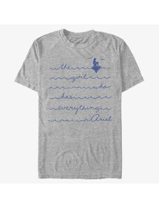 Pánske tričko Merch Disney The Little Mermaid - AIRLE Unisex T-Shirt Heather Grey