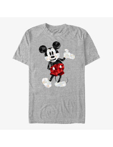 Pánske tričko Merch Disney Mickey And Friends - Mickey Poly Unisex T-Shirt Heather Grey
