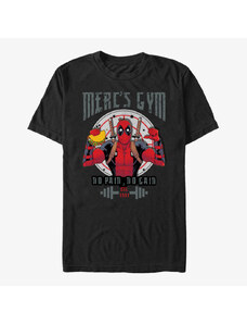 Pánske tričko Merch Marvel Deadpool - Deadpools Gym Unisex T-Shirt Black