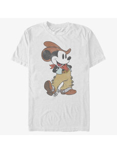 Pánske tričko Merch Disney Classic Mickey - WESTERN MICKEY Unisex T-Shirt White