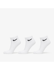 Pánske ponožky Nike Everyday Lightweight Training Ankle Socks 3-Pack White/ Black