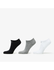 Pánske ponožky Nike U NK Everyday Cush NS 3 Pack Black/ Melange Grey/ White