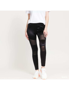 Dámske legíny Urban Classics Ladies Shiny Tech Mesh Leggings Black