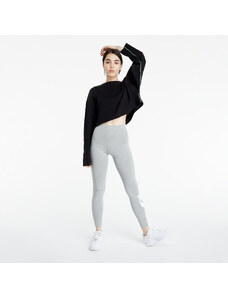 Dámske legíny Nike Women's High-Waisted Logo Leggings Dk Grey Heather/ White