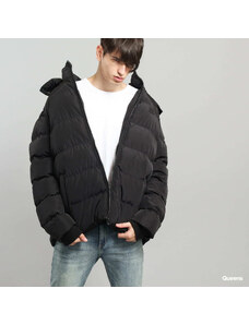 Pánska zimná bunda Urban Classics Hooded Puffer Jacket Black