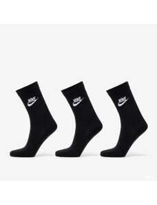 Pánske ponožky Nike NSW Everyday Essential Crew Socks 3-Pack Black/ White