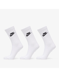 Pánske ponožky Nike NSW Everyday Essential Crew Socks 3-Pack White/ Black