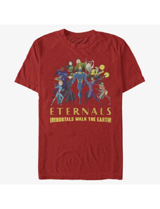 Pánske tričko Merch Marvel: Eternals - Group Shot Unisex T-Shirt Red