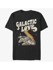 Pánske tričko Merch Star Wars: Classic - Galactic Love Falcon Unisex T-Shirt Black