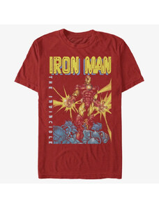 Pánske tričko Merch Marvel Avengers Classic - IRON MAN Unisex T-Shirt Red