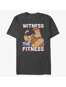 Pánske tričko Merch Pixar Hercules - Witness the Fitness Unisex T-Shirt Dark Heather Grey