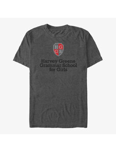 Pánske tričko Merch Netflix Heartstopper - Harvey Green Grammar Unisex T-Shirt Dark Heather Grey