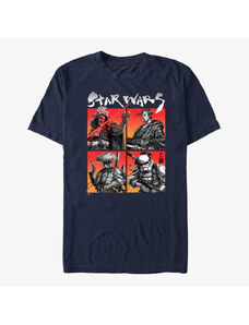 Pánske tričko Merch Star Wars: Visions - Four on the Floor Unisex T-Shirt Navy Blue