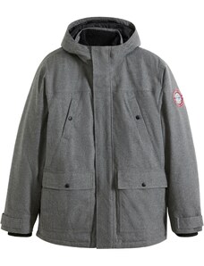 bonprix Funkčná bunda, outdoorová, 3v1, s osobitnou vnútornou bundou z kožušinového flísu, farba šedá, rozm. 54