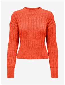 Orange women's sweater ONLY Agnes - Women