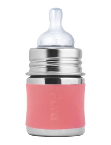 Pura nerezová dojčenská fľaša - aqua 150 ml