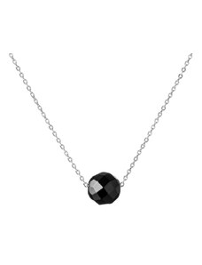 Gaura Pearls Stříbrný náhrdelník s černým onyxem - stříbro 925/1000