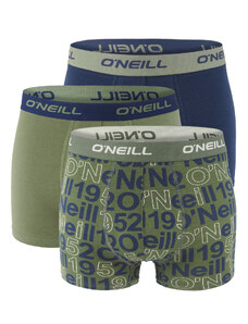 O'NEILL - boxerky 3PACK big logo marine & bettle green color combo - limitovana edicia