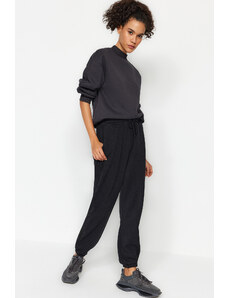 Trendyol Black Thessaloniki Comfortable Fit Pocket Knitted Sports Sweatpants