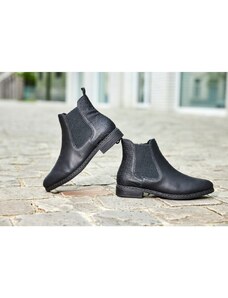 Kotníková elegantní obuv Rieker 71662-00 černá