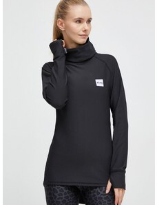 Funkčné tričko s dlhým rukávom Eivy Icecold Gaiter Rib čierna farba