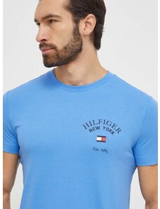 Bavlnené tričko Tommy Hilfiger pánsky,s potlačou,MW0MW33689