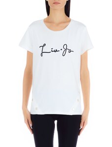 Dámske biele tričko s krátkym rukávom značky Liu Jo