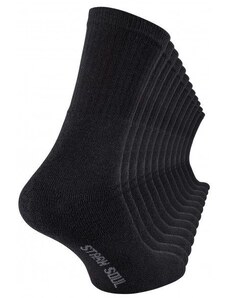 Stark Soul Retro Look Perfektné Pánske Tenisové Ponožky 3 páry čierne