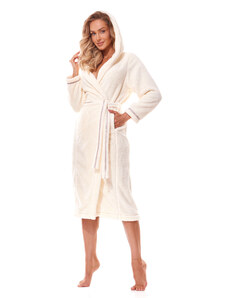L&L Soft long bathrobe 2322 Ecru Ecru
