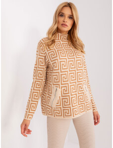 FPrice Sweter AT SW 2341.00P camelowy