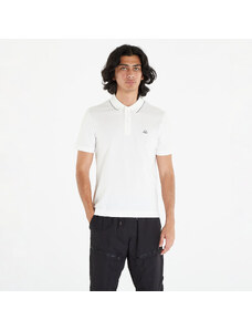 Pánske tričko C.P. Company Stretch Piquet Slim Polo Shirt White