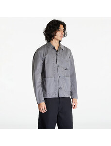 Pánska košeľa C.P. Company Military Twill Emerized Workwear Shirt Excalibur Grey