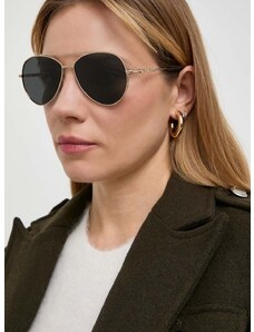 Slnečné okuliare Burberry dámske, šedá farba