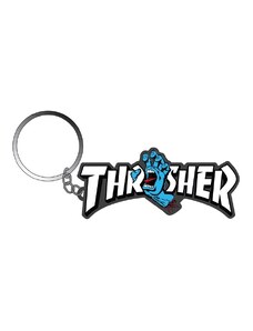 kľúčenka SANTA CRUZ - Thrasher Screaming Logo Key Chain Santa Cruz Black/Blue (146575) veľkosť: 3.5i