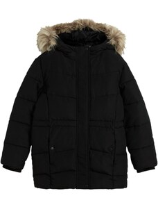 bonprix Dievčenská zimná bunda parka s kapucňou, farba čierna